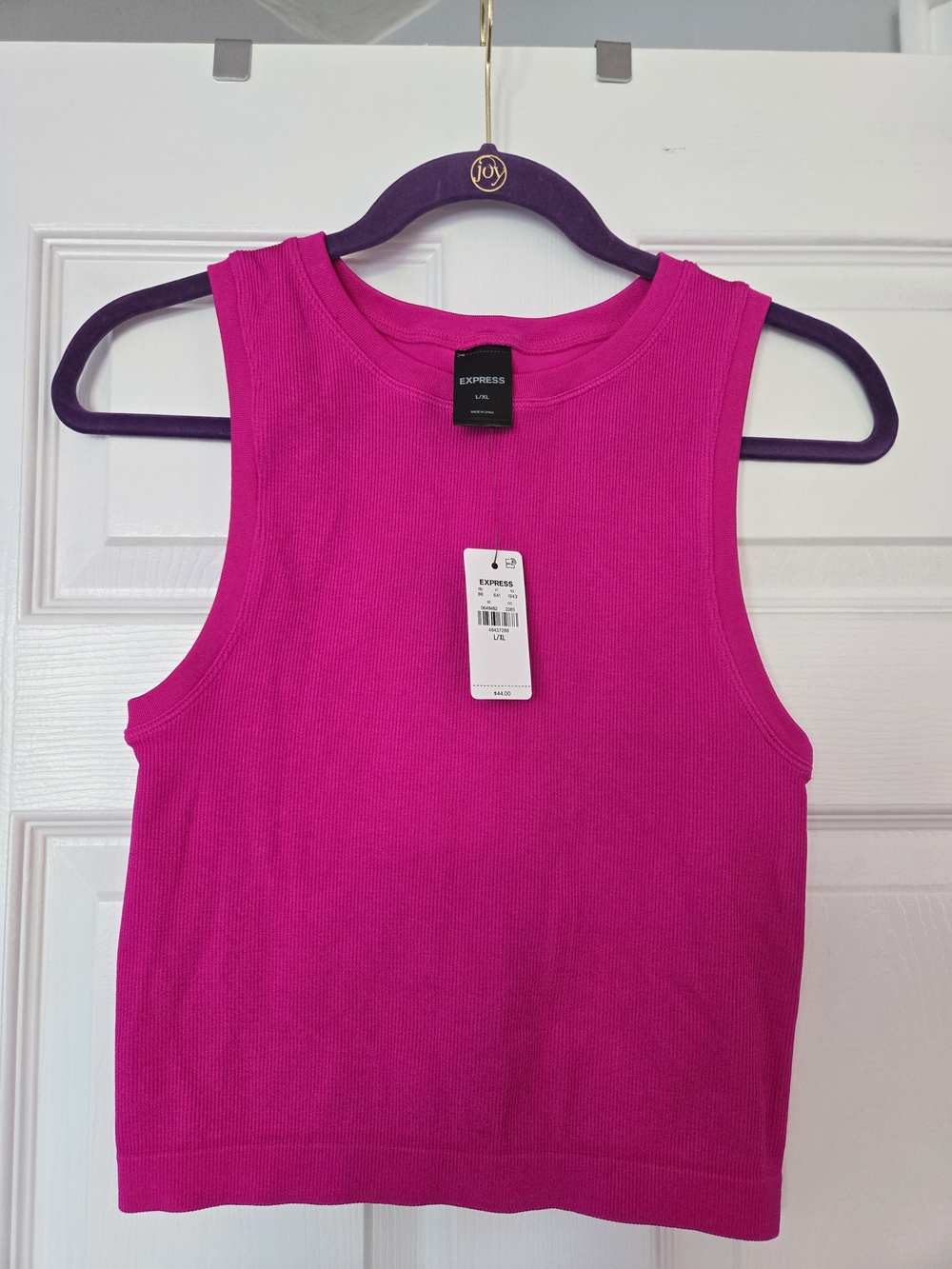 Express Fuchsia Ribbed Tank Top by Express